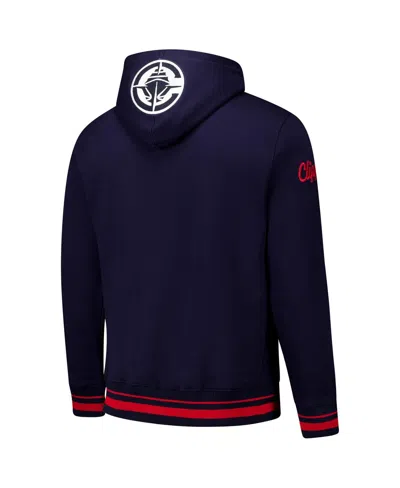 Pro Standard Men's Navy La Clippers Area Code Pullover Hoodie In Blue