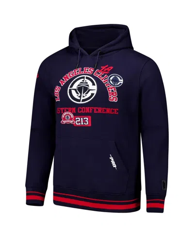 Pro Standard Men's Navy La Clippers Area Code Pullover Hoodie In Blue