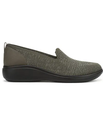 Lifestride Women's Boulevard Washable Round Toe Slip Ons In Green