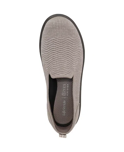 Lifestride Women's Boulevard Washable Round Toe Slip Ons In Neutral