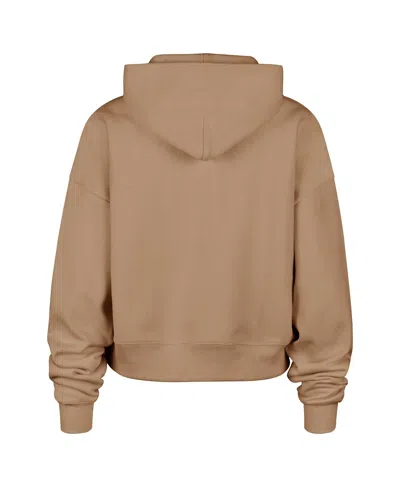 47 Brand Women's Tan Milwaukee Bucks Sue Foundation Hoodie Sweatshirt In Brown