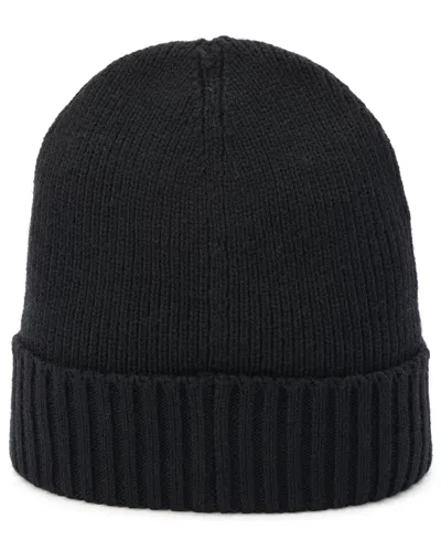 Tommy Hilfiger Ribbed Logo-plaque Beanie In Blue