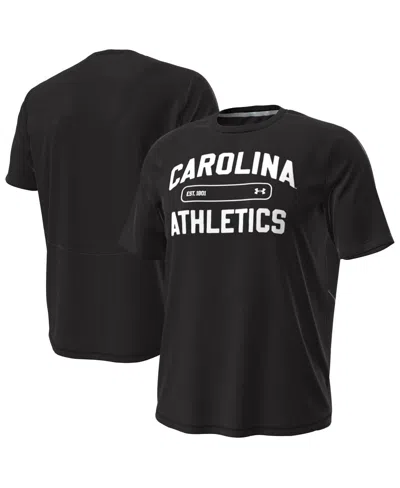 Under Armour Men's Black South Carolina Gamecocks Sideline Knockout T-shirt In Black