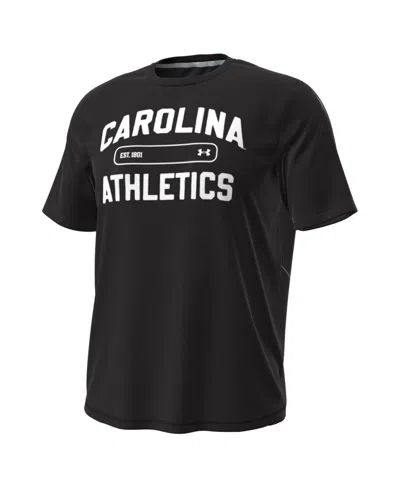 Under Armour Men's Black South Carolina Gamecocks Sideline Knockout T-shirt In Black