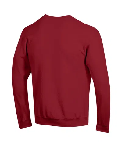 Champion Men's Crimson Washington State Cougars Basic Arch Fleece Pullover Sweatshirt In Red