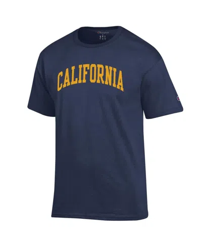 Champion Men's Navy Cal Bears Basic Arch T-shirt In Blue