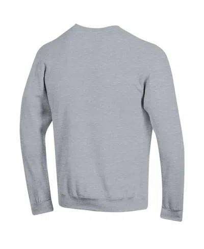 Champion Heather Gray Georgetown Hoyas Basic Arch Fleece Pullover Sweatshirt In Gray