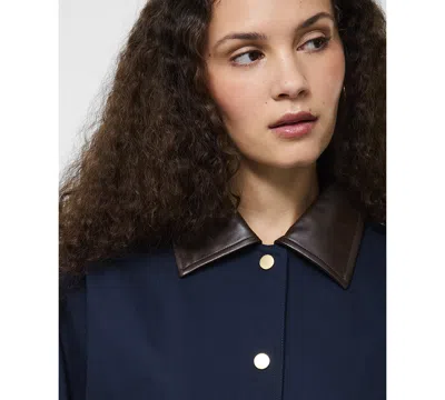 French Connection Denim Barn Jacket In Blue