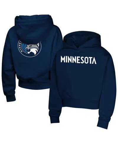 Outerstuff Big Girls Navy Minnesota Lynx Closer Pullover Hoodie In Blue