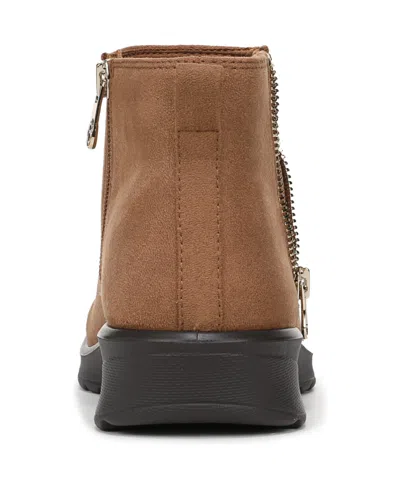 Lifestride Women's Gage Washable Zipper Short Ankle Boots In Brown