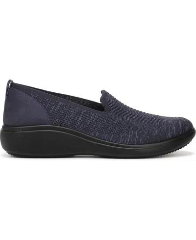 Lifestride Women's Boulevard Washable Round Toe Slip Ons In Black