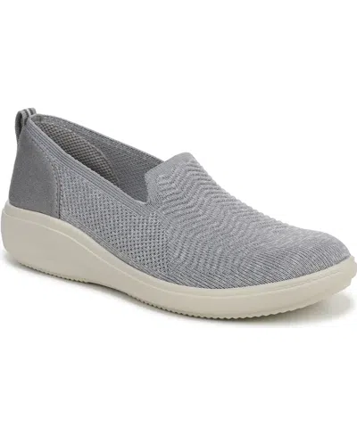 Lifestride Women's Boulevard Washable Round Toe Slip Ons In Gray