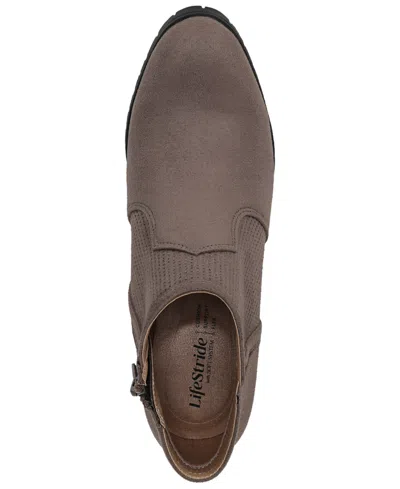 Lifestride Women's Matilda Zipper Short Booties In Brown