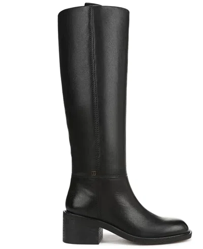 Franco Sarto Women's Niva Wide Calf Round Toe Zip Tall Boots In Black
