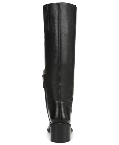 Franco Sarto Women's Niva Wide Calf Round Toe Zip Tall Boots In Black