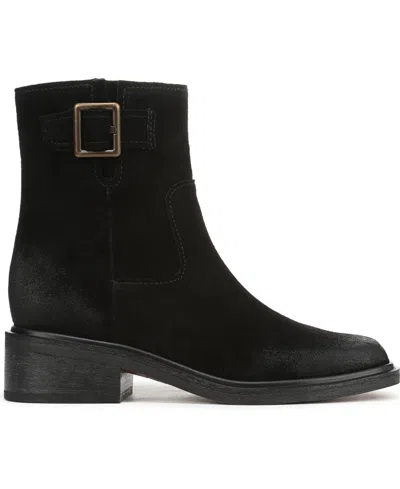 Franco Sarto Women's Gillian Round Toe Zip Short Boots In Black