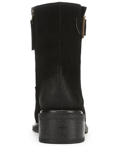 Franco Sarto Women's Gillian Round Toe Zip Short Boots In Black