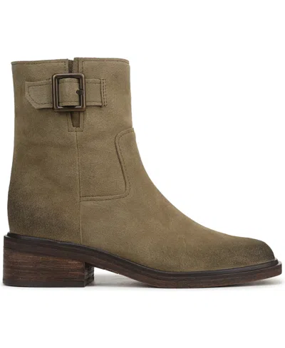 Franco Sarto Women's Gillian Round Toe Zip Short Boots In Black