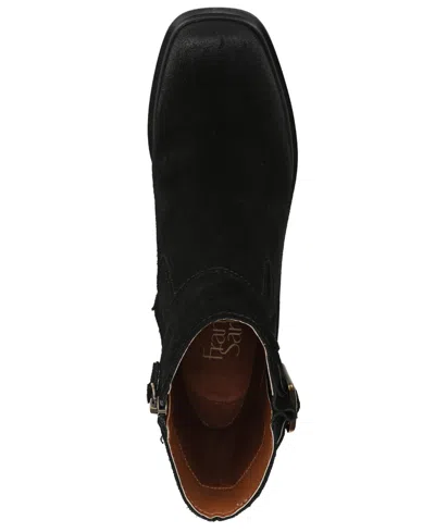 Franco Sarto Women's Gillian Round Toe Zip Short Boots In Black