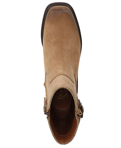 Franco Sarto Women's Gillian Round Toe Zip Short Boots In Brown