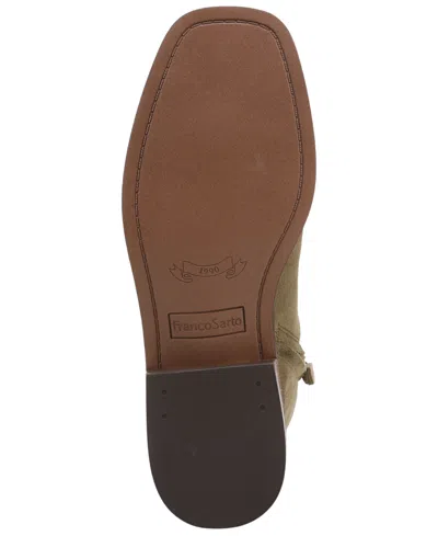 Franco Sarto Women's Gillian Round Toe Zip Short Boots In Black