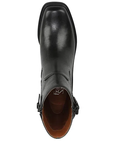 Franco Sarto Women's Gillian Round Toe Zip Short Boots In Black