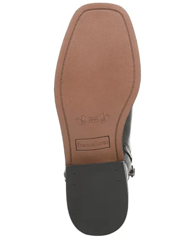 Franco Sarto Women's Gillian Round Toe Zip Short Boots In Black