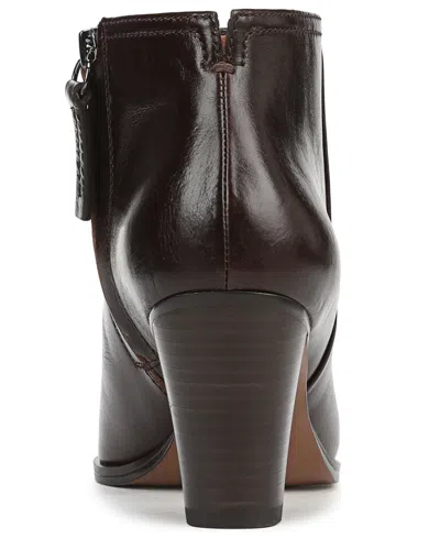 Franco Sarto L-josiah Leather Bootie In Brown