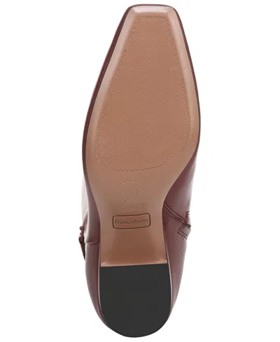 Franco Sarto Women's Sorelina Square Toe Zip Tall Boots In Burgundy