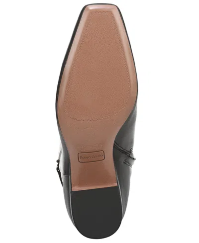 Franco Sarto Women's Sorelina Wide Calf Square Toe Zip Tall Boots In Black