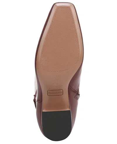 Franco Sarto Women's Sorelina Square Toe Zip Tall Boots In Burgundy