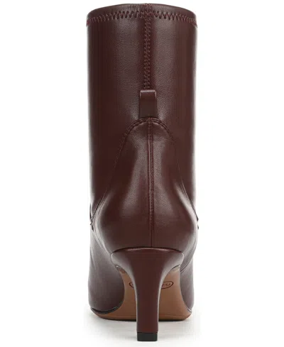 Franco Sarto Women's Tarrin Square Toe Zip Short Boots In Brown