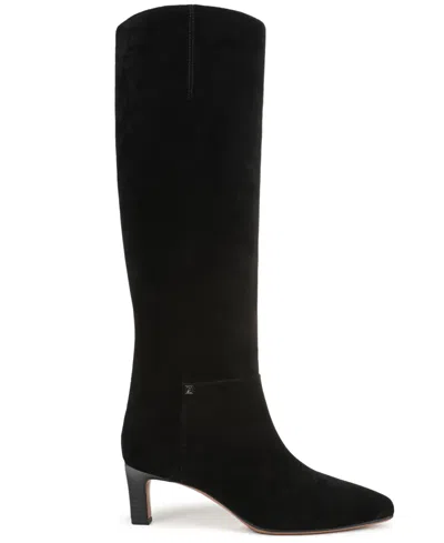 Franco Sarto Women's Timmy Square Toe Zip Tall Boots In Black