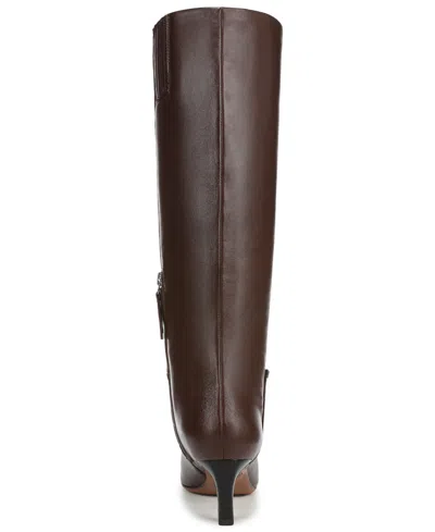 Franco Sarto Women's Timmy Wide Calf Square Toe Zip Tall Boots In Brown