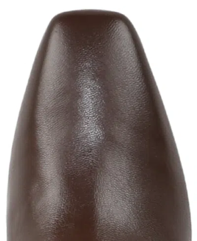 Franco Sarto Women's Timmy Wide Calf Square Toe Zip Tall Boots In Brown