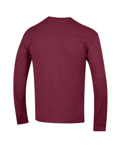 Champion Men's Garnet South Carolina Gamecocks Arch Over Logo 2-hit Long Sleeve T-shirt In Burgundy
