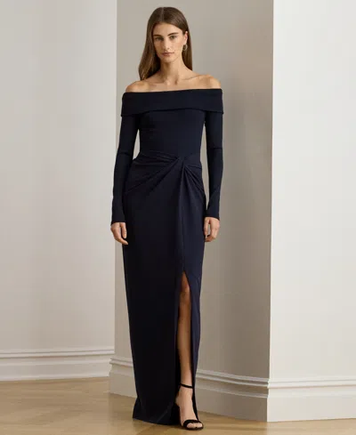 Ralph Lauren Viscose Maxi Dress In Blue