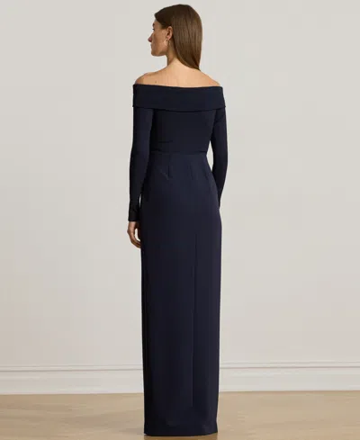 Ralph Lauren Viscose Maxi Dress In Blue