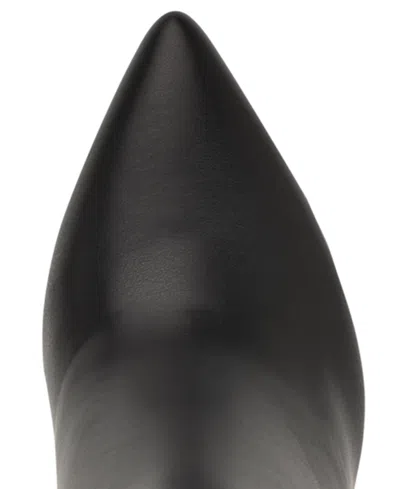 Tommy Hilfiger Logo Hardware Pointed Toe Heeled Boot In Black