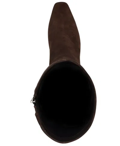 Calvin Klein Women's Caterine Tall Square Toe Boots In Brown