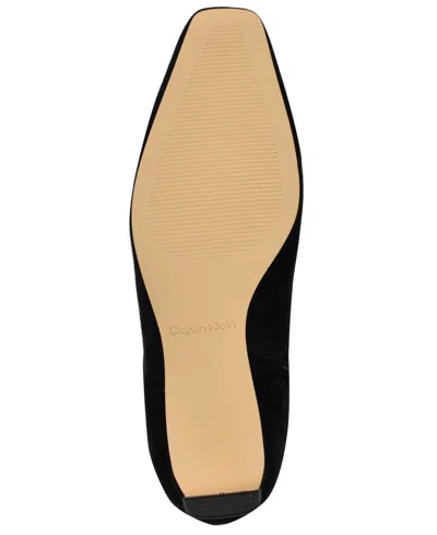 Calvin Klein Women's Caterine Tall Square Toe Boots In Black