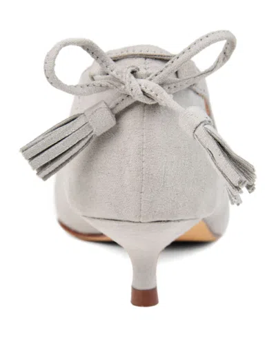 Journee Collection Collection Women's Bindi Kitten Heel In Gray