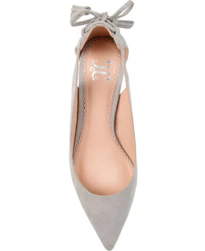 Journee Collection Collection Women's Bindi Kitten Heel In Gray