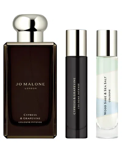 Jo Malone London 3-pc. Cypress & Grapevine & Wood Sage & Sea Salt Cologne Gift Set In Transparent