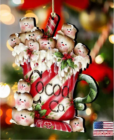 Designocracy Marshmallow Cocoa Co Ornament In Multi