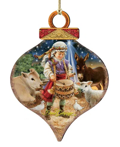 Designocracy Little Drummer Boy Holiday Ornament In Multi