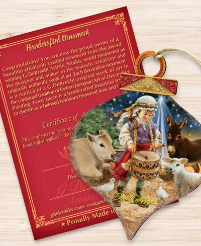 Designocracy Little Drummer Boy Holiday Ornament In Multi