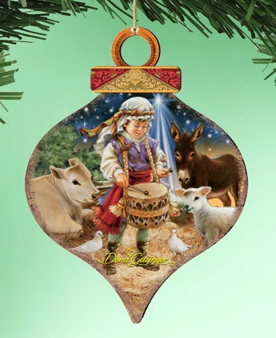 Designocracy Little Drummer Boy Holiday Ornament In Multi