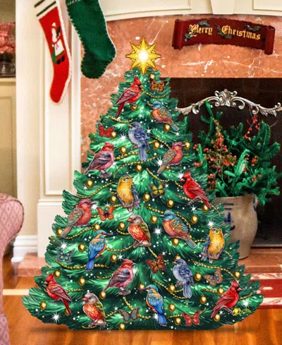 Designocracy Christmas Birds Tree Holiday Decor In Multi