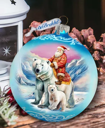 G.debrekht G. Debrekht Arctic Adventurer Le Glass Ornament In Multi